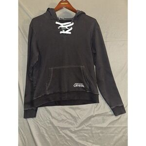 Cirque Du Soleil CRYSTAL Hoodie Mens Medium Black Pullover Sweatshirt Unisex